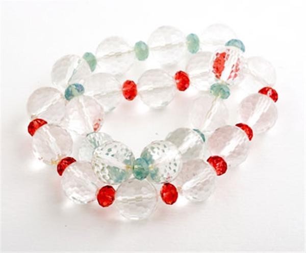 Pomengranate Mint Drop Crystal Bracelets
