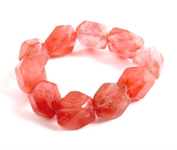 Red Cherry Quartz Jelly Bracelet